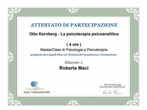 MasterClass Otto Kenberg