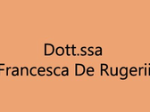 Dott.ssa Francesca De Rugeriis