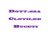 Dott.ssa Clotilde Buceti
