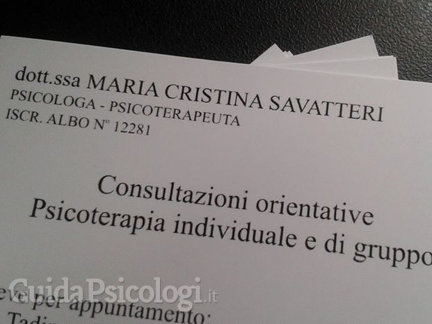 Dott.ssa Cristina Savatteri 