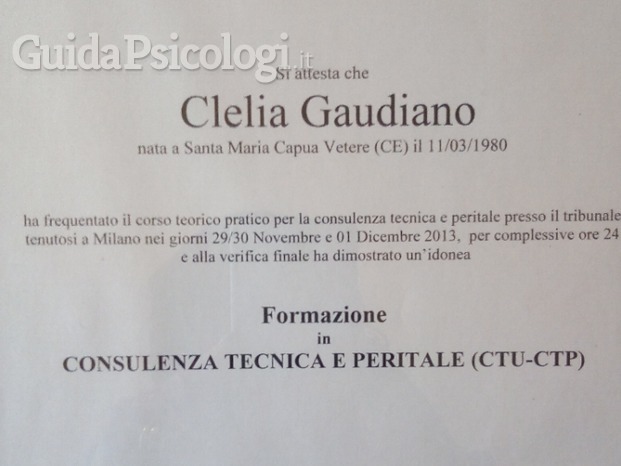 Dott.ssa Clelia Gaudiano  